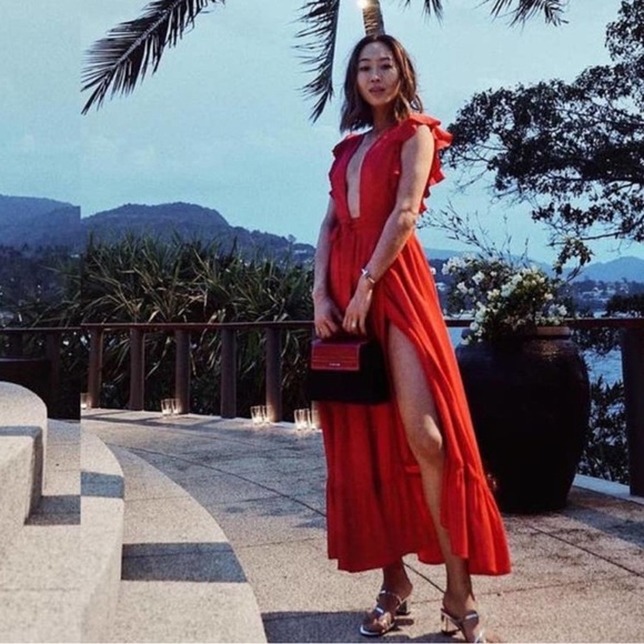 Majorelle Revolve Mistwood Midi Dress in Red - Picture 7 of 12